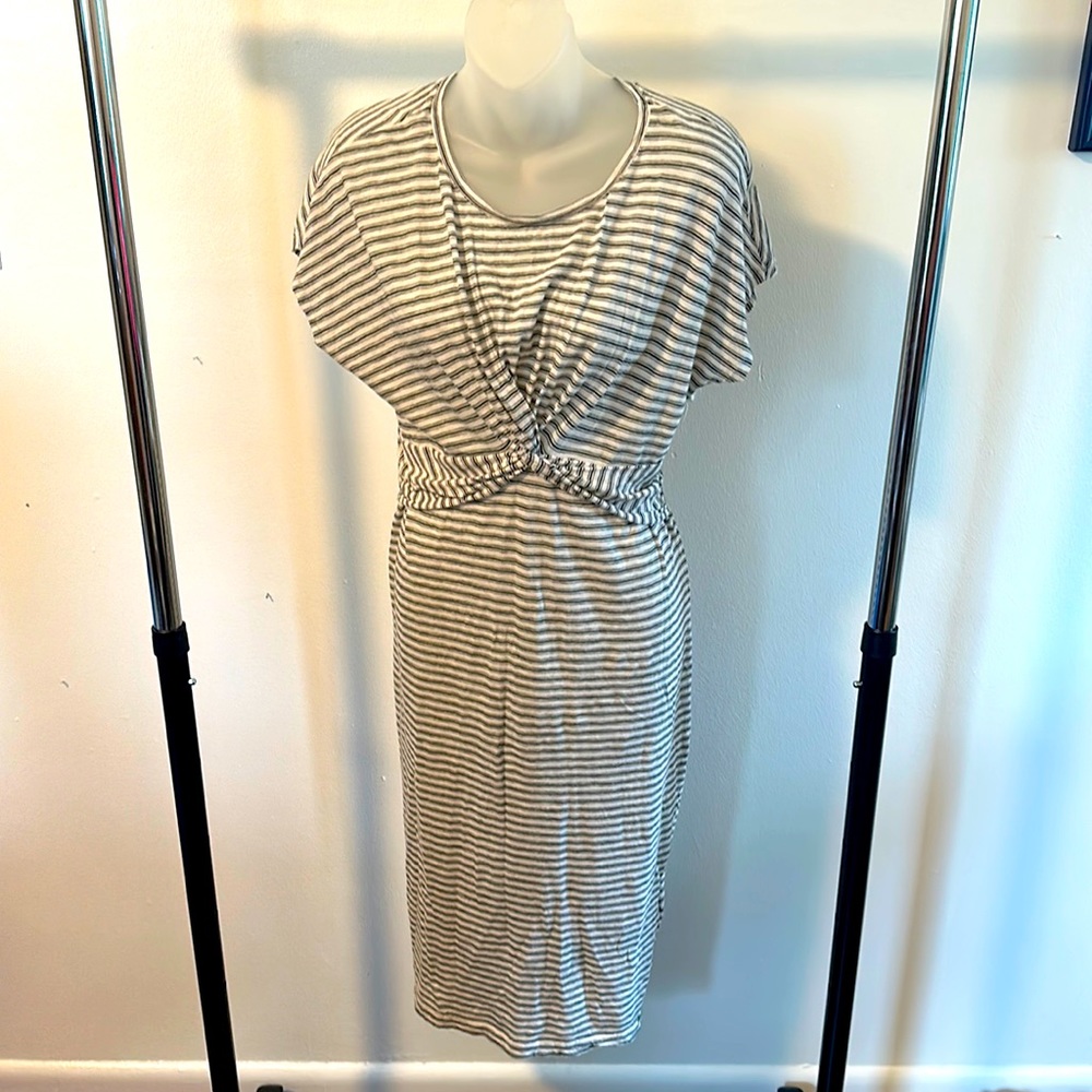 ALLSAINTS Paloma Stripe Dress 100% Cotton L